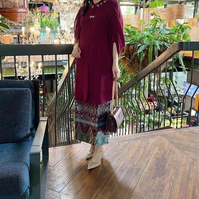 Lausboutique-Tunik Maisa-Seri 0108-Hanya Tunik Kancing Muslim