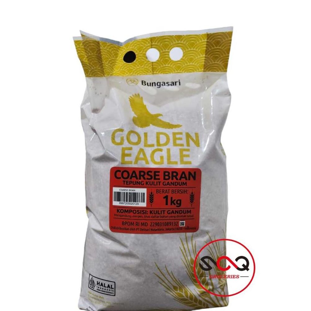

Bungasari COARSE BRAN Golden Eagle Tepung Kulit Ari Gandum Wheat 1 KG SV13