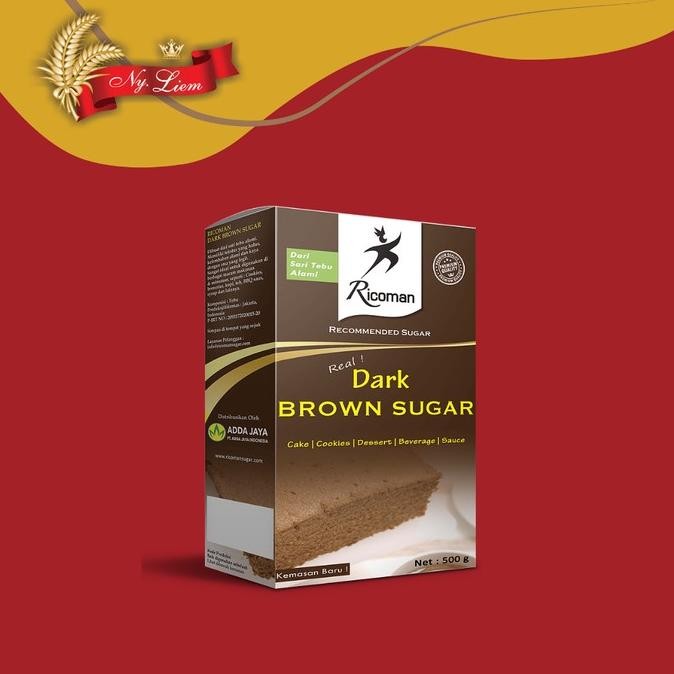 

RICOMAN Dark Brown Sugar 500 gram SV
