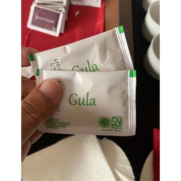

(SNI) Gula Putih Sachet Ber BPOM 6gr / White Sugar Sachet Isi 250pack SV13