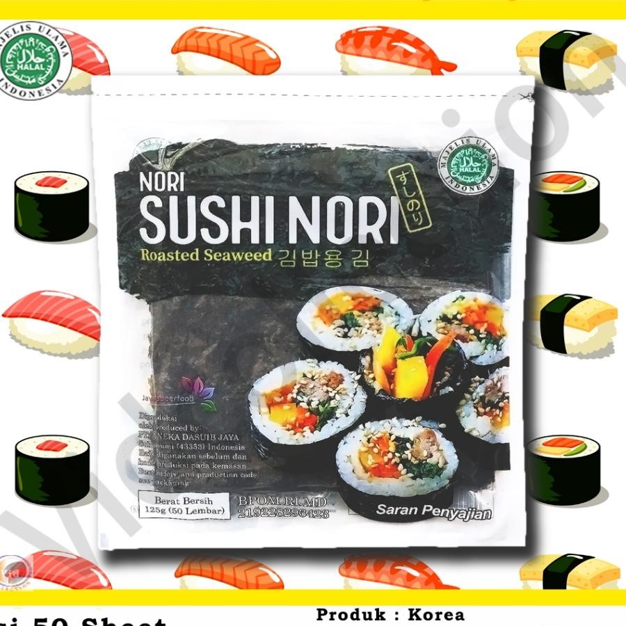 

Sushi N Seaweed Rumput Laut Panggang 50 Lembar Java Manjun Tokin Sakao Sushi N Sakao Halal