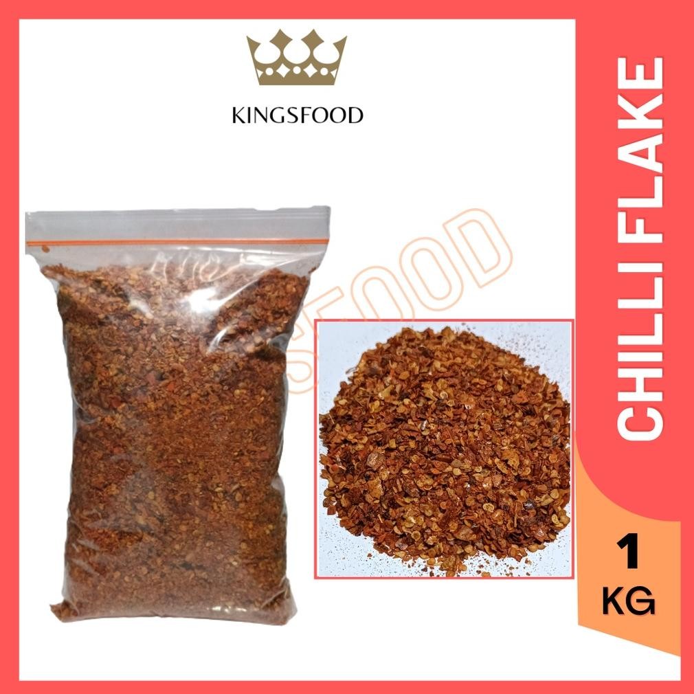 

Chili Flake 1 KG Cabe Bubuk Kasar Cabe Flake Import Halal