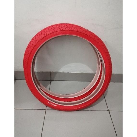 Coastal Ban Luar Sepeda 20 Untuk Sepeda Bmx Minion Lipat Ukuran 20 X 1.95 Warna Hijau Biru Merah Ora