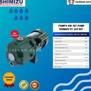 SHIMIZU PC 268 BIT MESIN POMPA AIR SUMUR DALAM POMPA AIR JET PUMP SHIMIZU ORI PC 268BIT