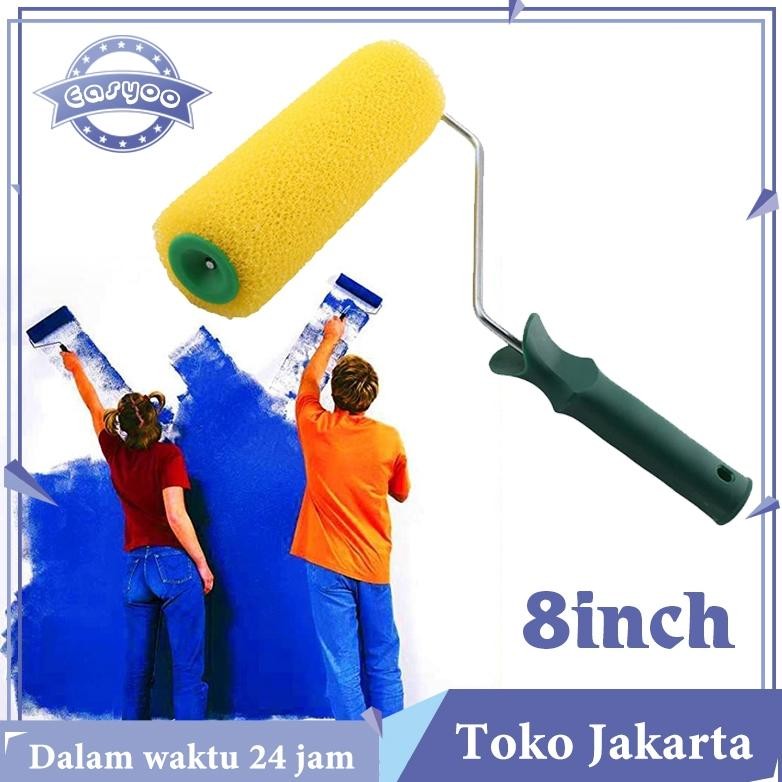 8 Inci Roll Cat Tembok Paint Roller Cat Dinding Roll Tekstur Texture Motif Paint