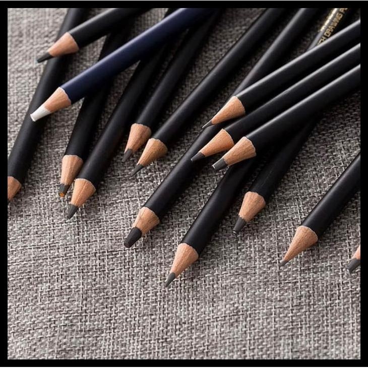

Alliance Set Pensil Gambar Sketch Pensil Grafit Charcoal Arang 29 Pcs Dengan Kotak Tin Pencil Drawing Best Quality