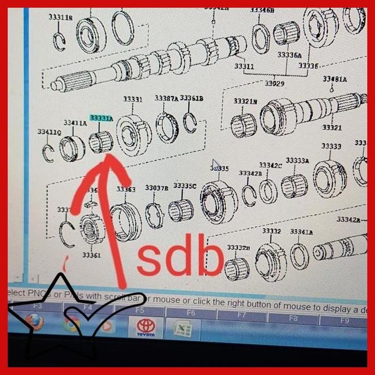 [SJY] BEARING BAMBU LAHAR BAMBU DYNA SAURUS HINO DUTRO 130HT HD MD