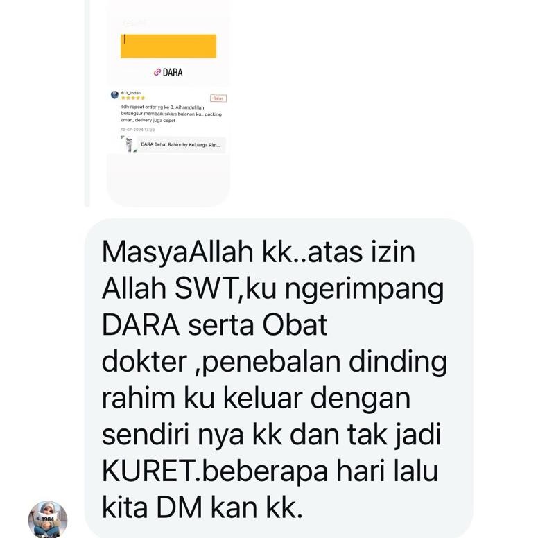 

Fue-K5X20 Dara Sehat Rahim By Keluarga Rimpang Er-87