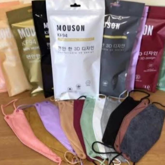 CR - [ MOUSON ] Masker KF94 4ply convex mask KOREA impor isi 10pc TERLARIS
