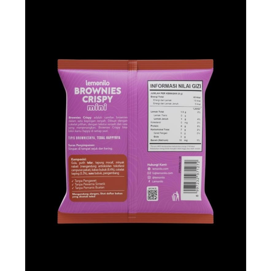 

Lemonilo brownies crispy mini 10 bungkus