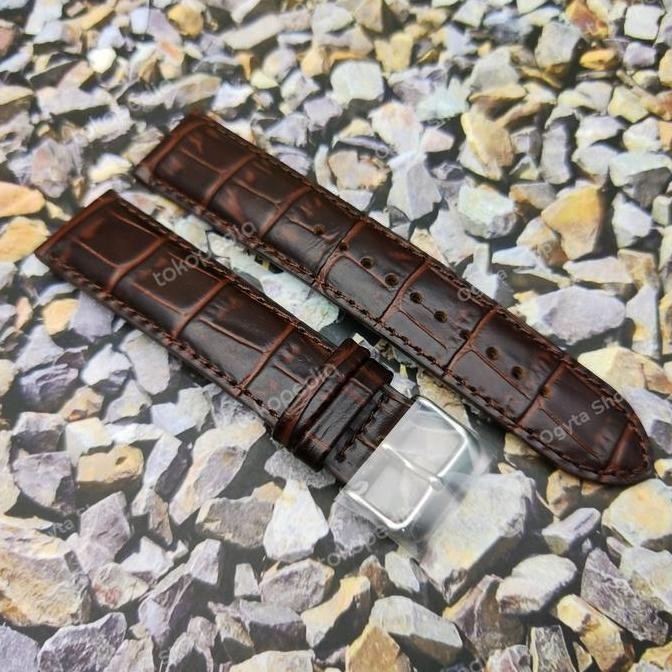 new  Tali ALBA Tali Jam Tangan ALBA Bahan Kulit Ukuran 22 mm Kulit Asli