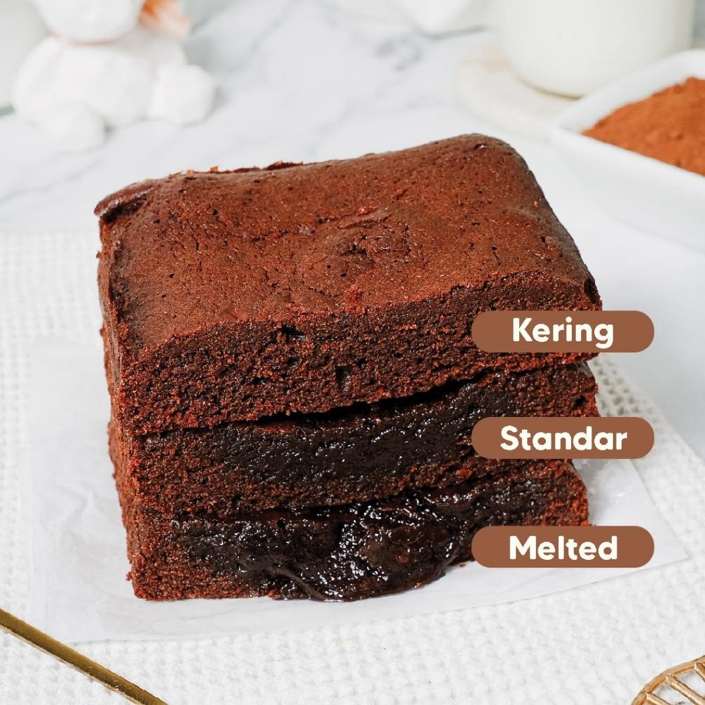 

Mbun Brownies Panggang Ukr 22x10 | Brownies Panggang | Brownies Melted | Fudgy Brownies | Coklat | Keju | Makanan Ringan