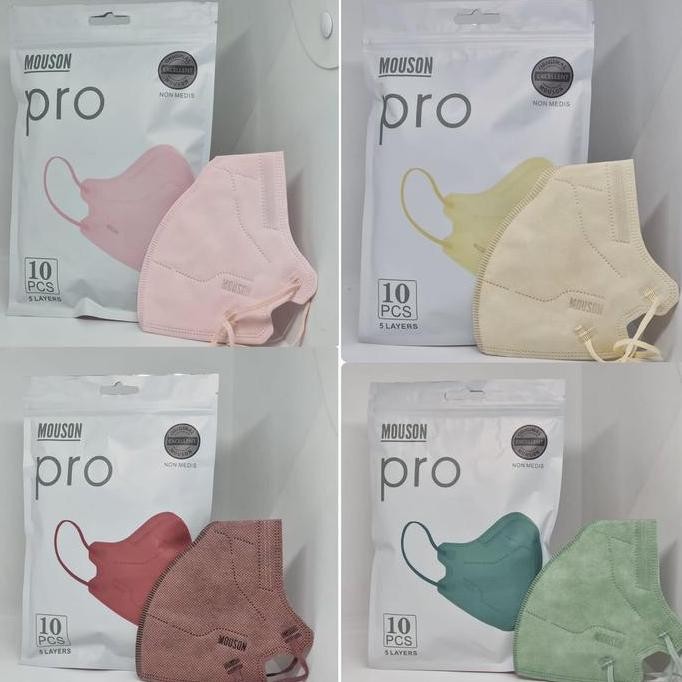 CR - [ MOUSON ] Masker KF94 PRO / KN95 PRO 5ply Model KOREA AER PRO isi 10p TERLARIS