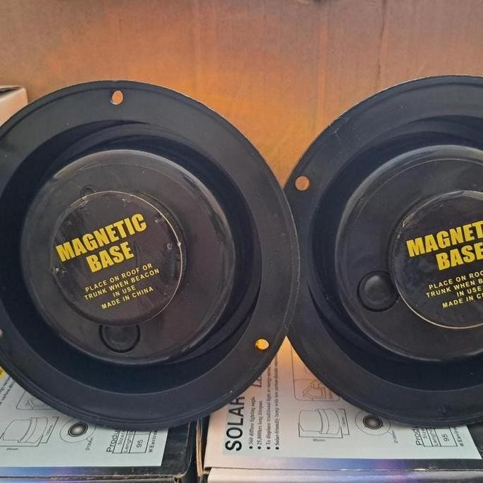 ready lampu rotari solar mini panel Surya lampu warning light rotary solar