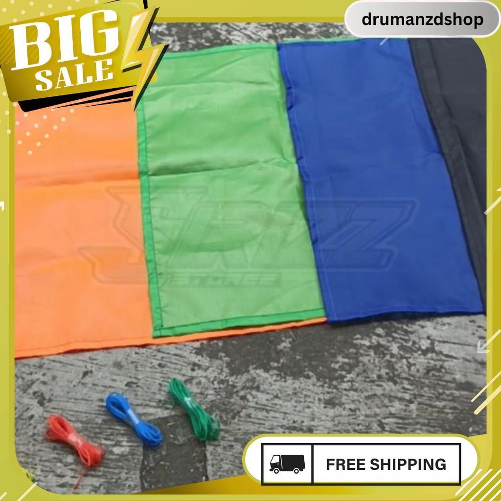 Terpal Kain Waterproof Rc Wpl Pick Up + Tali Tambang Berbagai Pilihan Warna Meledak