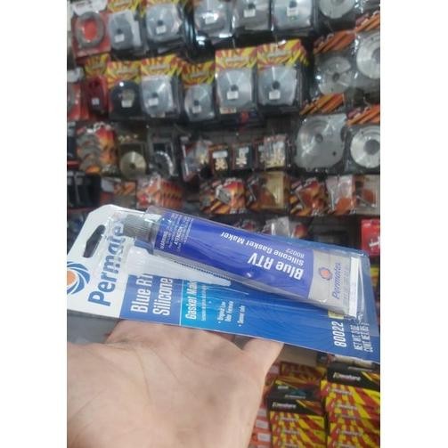 

JH8 Lem paking permatex gasket original blue biru red merah ori lem mesin super lem mesin RTV/ULTRA BLUE original gasket racing