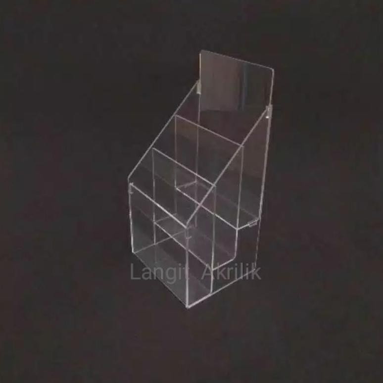 

JH8 Acrylik display brosur 10 x 21(1/3 A4) 3 susun