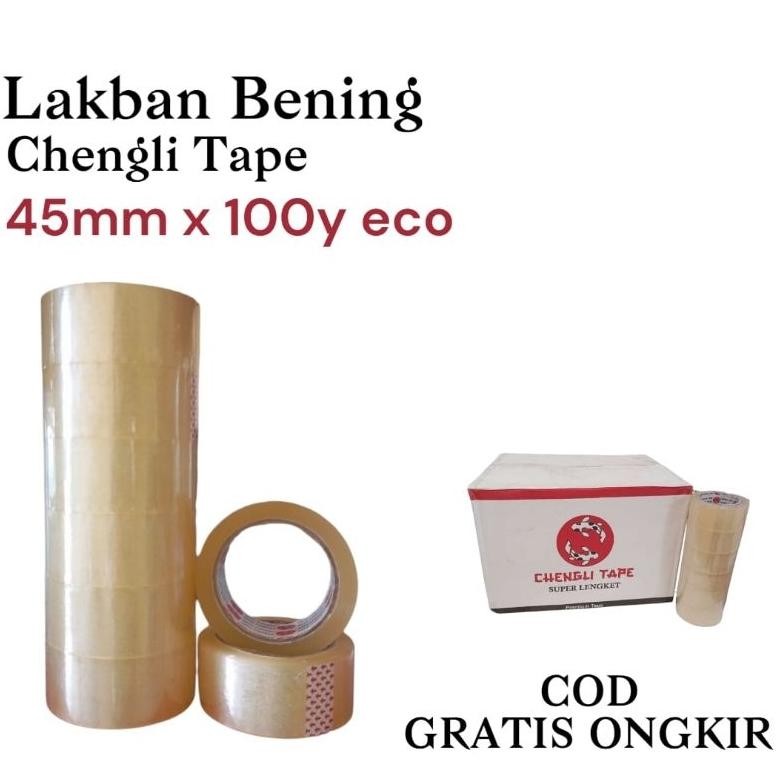 

JH8 1 SLOP LAKBAN BENING 100YARD | LAKBAN COKELAT 100YARD BC X 45MM | 1 SLOP ISI 6 ROLL
