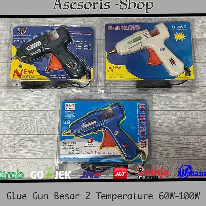 

JH8 Glue Gun / Lem Tembak 2 Temperature 60w & 100W Besar | Glue Gun 60 Watt | Glue Gun 100 Watt | Glue Gun 2 Saklar Watt