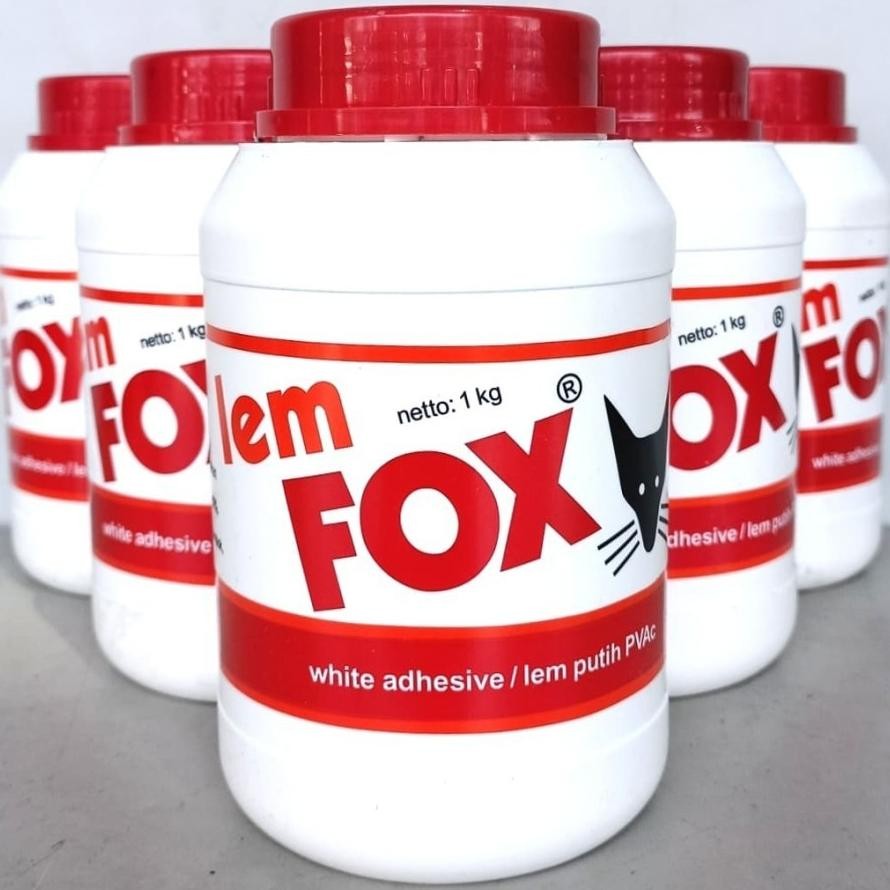 

JH8 Lem Putih FOX Botol 1 Kg Lem PVC 1kg