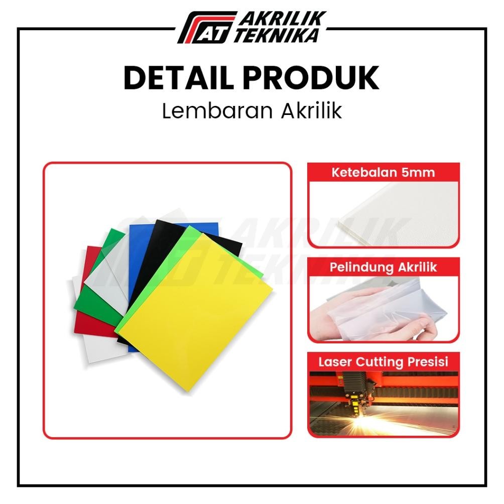 

JH8 Lembaran Akrilik A4 5mm / Acrylic Sheet Clear / Akrilik Warna