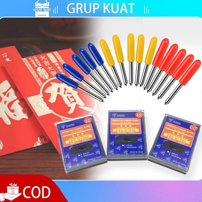 

JH8 5pcs 45/60 Derajat Cutting Sticker mata pisau Roland Roland Blade Roland Cutting Plotter Vinyl Cutter Blade