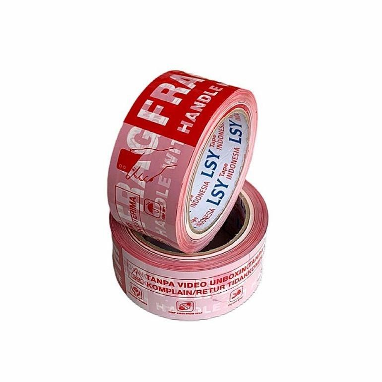 

JH8 lakban fragile unboxing mix 100yard 1 dus isi 48 roll LSY TAPE INDONESIA ( CBM )