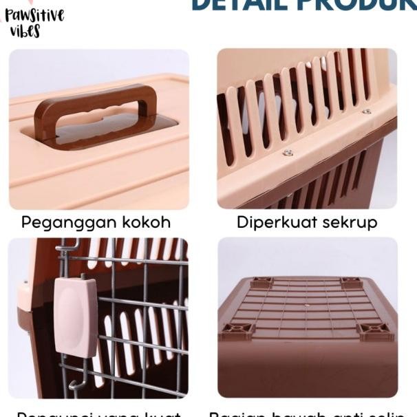 Pet Cargo Jumbo Kandang Anjing Kucing Kelinci Musang Ukuran Besar