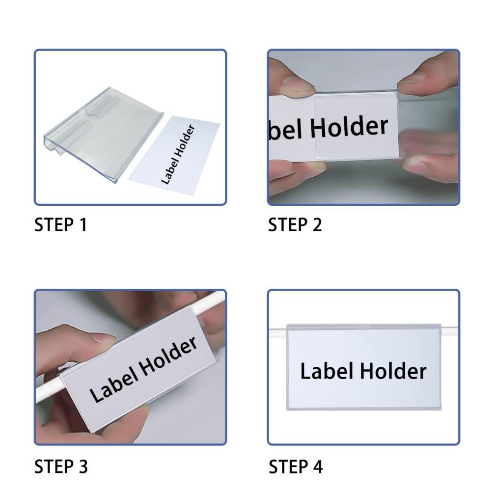 

JH8 Label Harga Mika 30pcs Price Tag Holder Akrilik Label Harga Akrilik Transparent Price Tag Label Holder