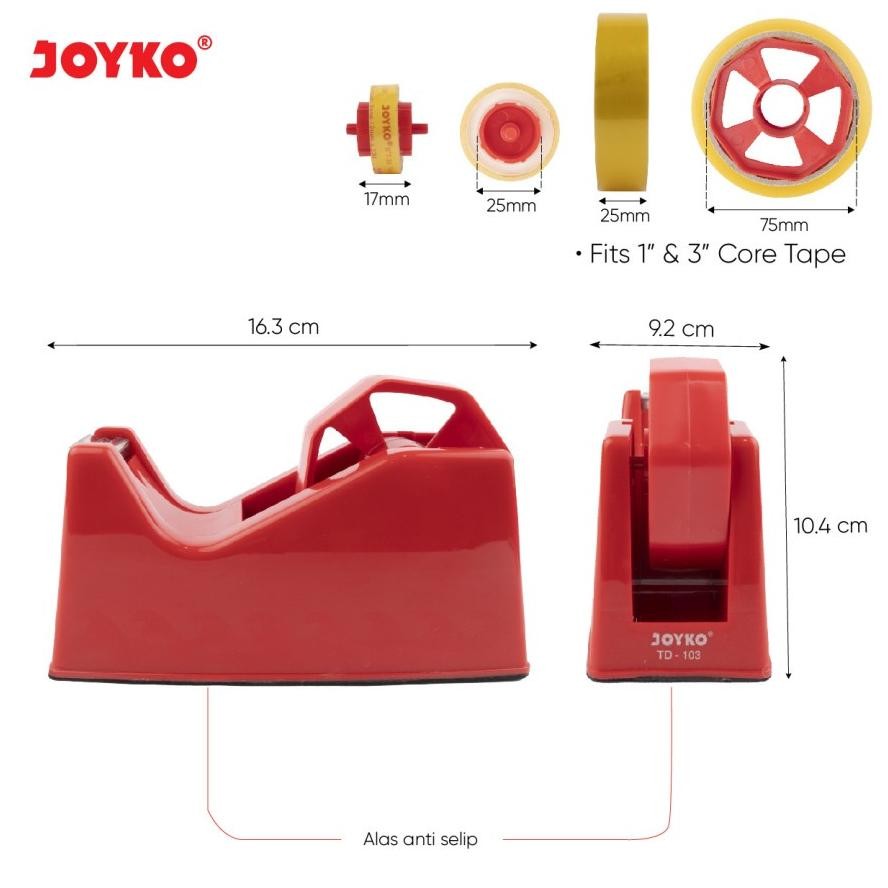 

JH8 Tape Cutter Tape Dispenser Pemotong Pita Perekat Joyko TD-103