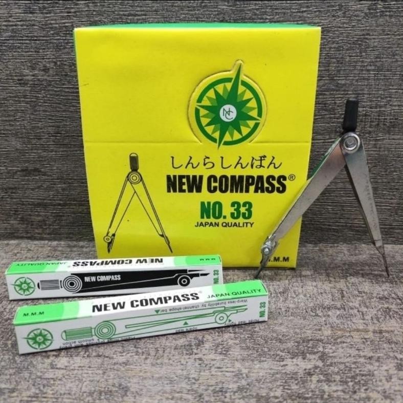 

JH8 Jangka New Compass no 33 isi pensil isi 24pcs