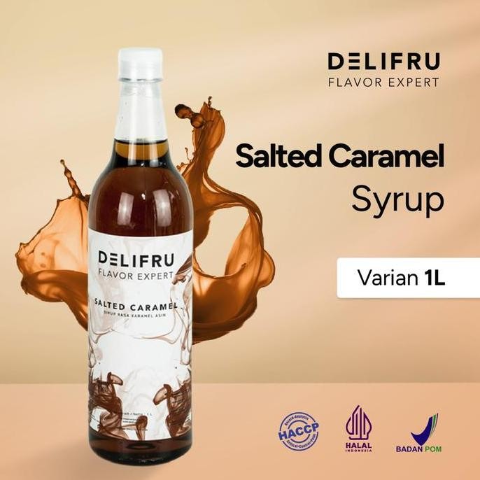 

Syrup Salted Caramel Delifru 1000 Ml - Sirup Karamel Asin Premium Gula Minuman