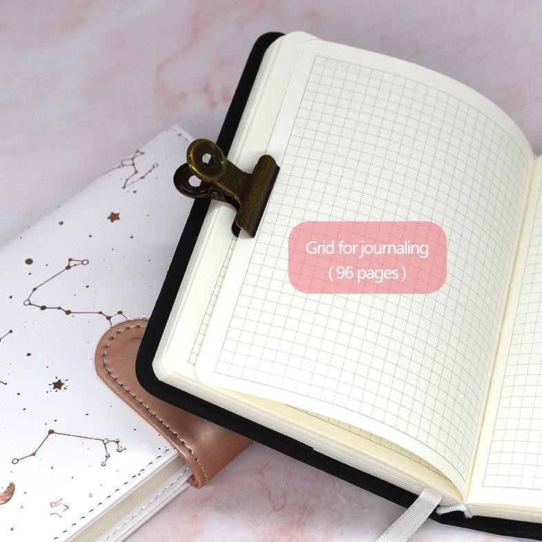 

JH8 Starry Sky Planner 2025 Yearly&weekly planner 288 Pages A6 size notebook/journal/diary PU Leather soft cover Stationery