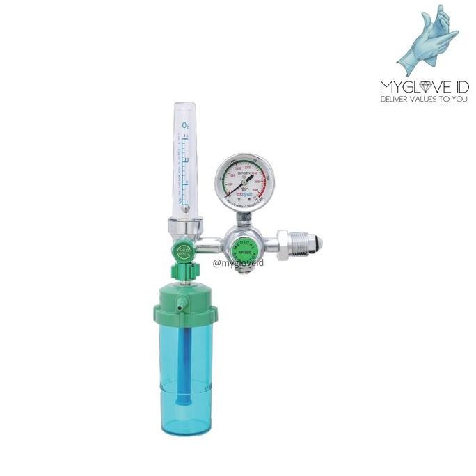 Terlaris Set Tabung Oksigen 1M3 (6,7 L) Include Trolley Dan Regulator Onehealth Ready Stok