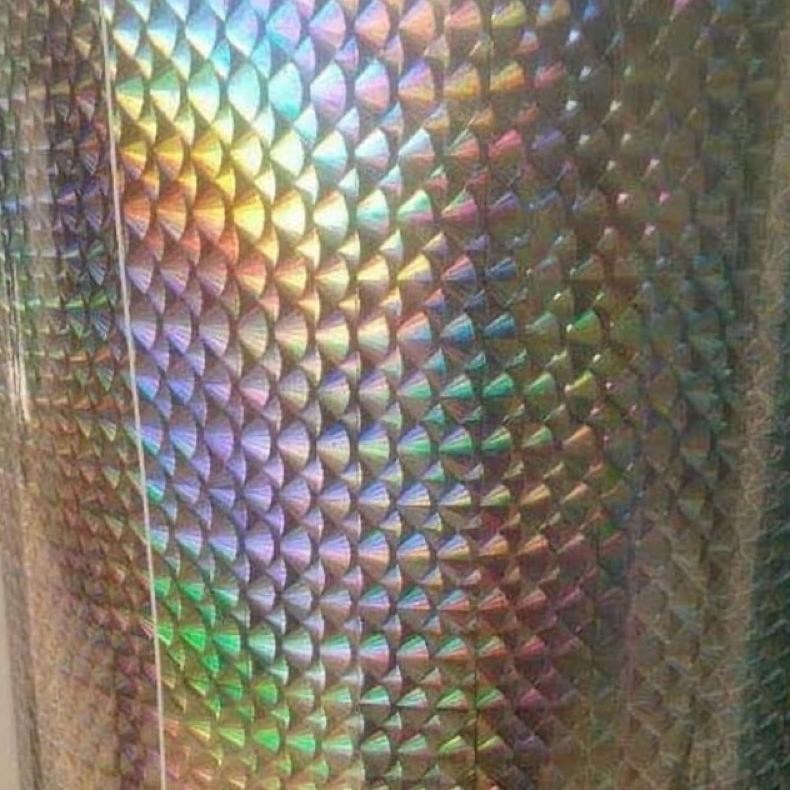 

JH8 Stiker HOLOGRAM 3D sisik ikan/200cm(bonus packing selongsong kardus)