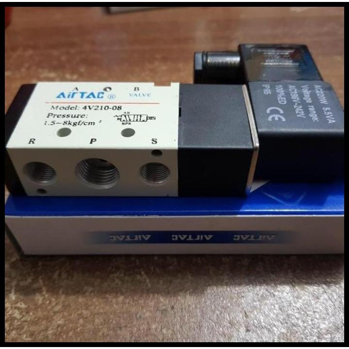 Terlaris Solenoid Valve Airtac 4V210-08 Ac 220/Dc24 / Selenoid Airtac 4V210-08 Good Quality