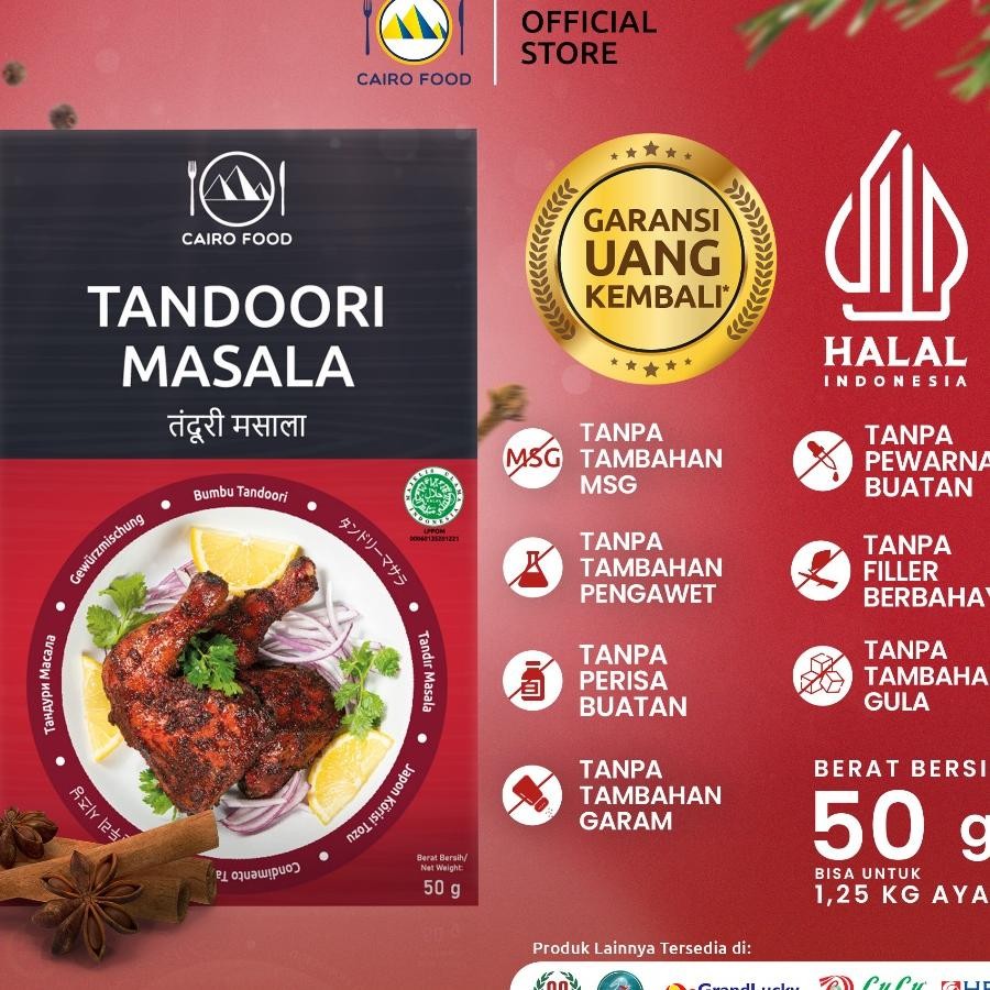 

Bumbu Tando Masala Sehat Tanpa Msg Rempah MurniCairoFood