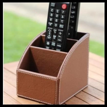 

Terlaris Tempat Remote Kulit | Kotak Penyimpanan Pensil Atk Remot Destkop Holder Organizer Leather Premium Diy Good Quality
