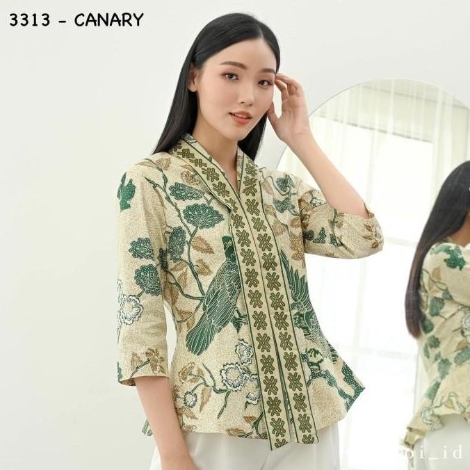 BAJU BATIK WANITA LENGAN PANJANG / ATASAN BATIK KANTOR SERAGAM PENDEK