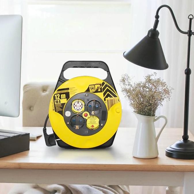 Kenmaster Kabel Roll - 12 Meter / Roll Kabel Listrik / Colokan Listrik Gulung - Kbrl020