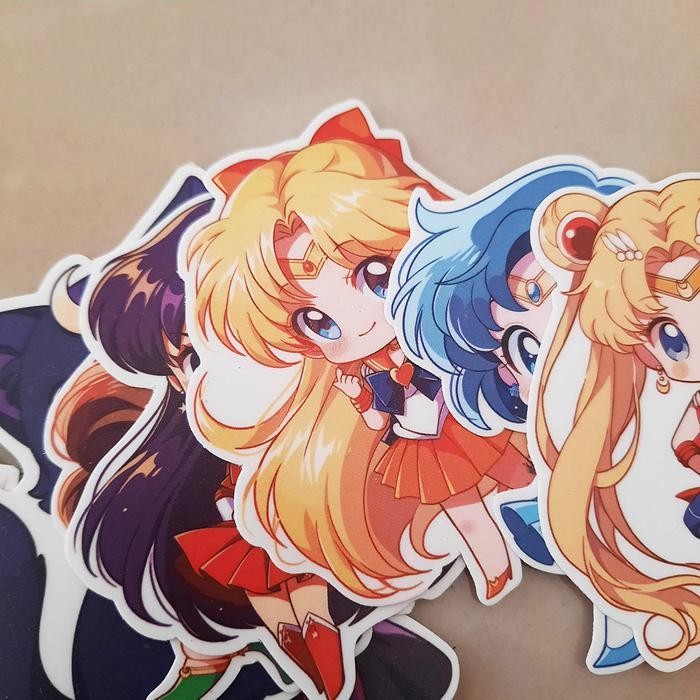 

Stiker Pack Besar Sailor Moon 8 Pcs Laptop Aksesoris Hp Anti Air