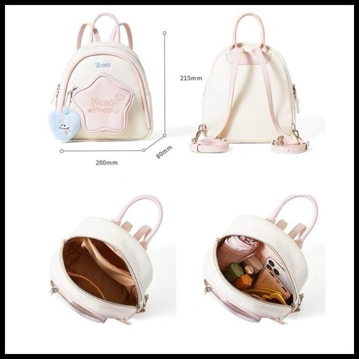 Terlaris CODLucu Tas Ransel Bahan PU BintangTas Sekolah Ransel Kecil mini y2k Tas Sekolah Fashion Ga