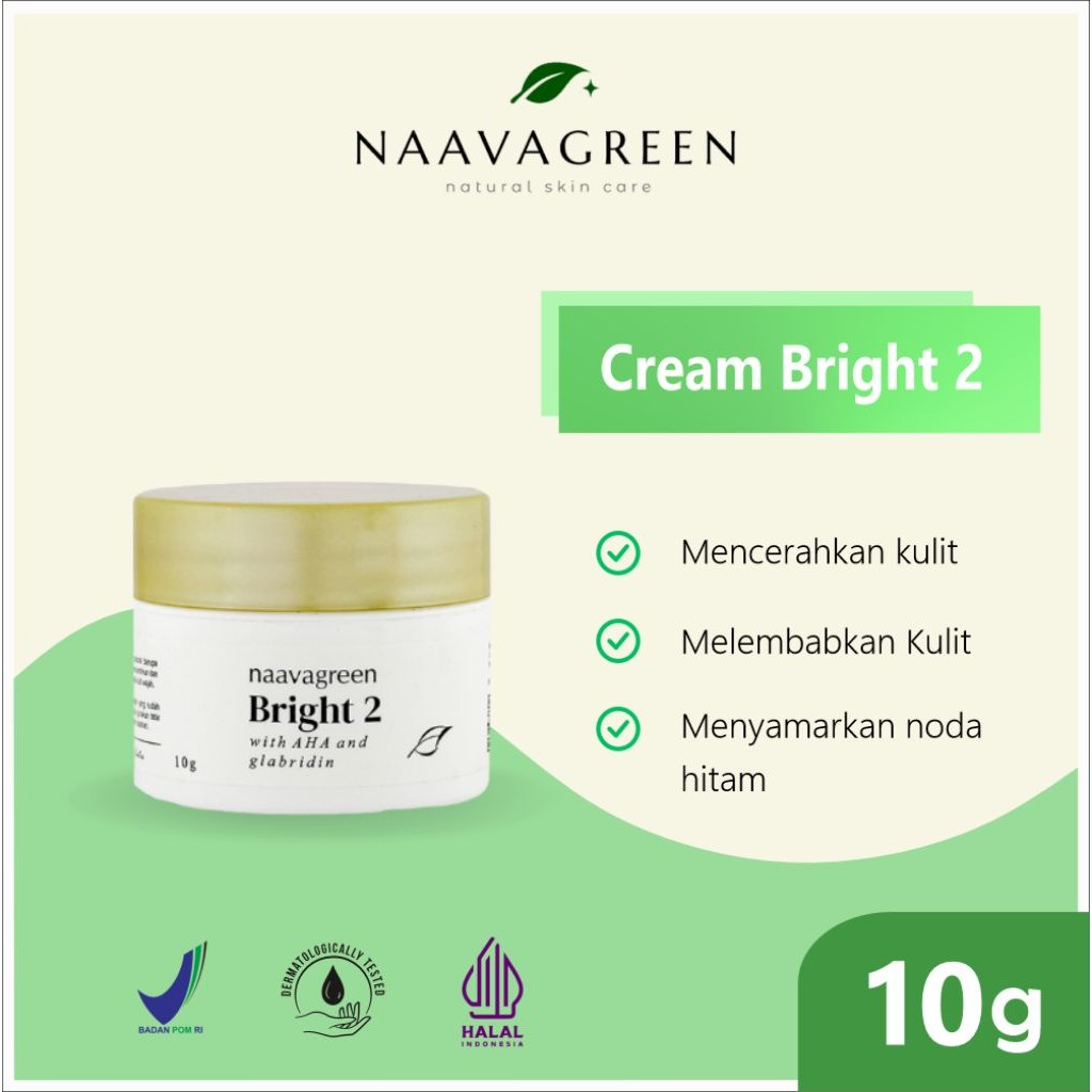 NAAVAGREEN Cream Bright 2 - Krim Pagi Pencerah