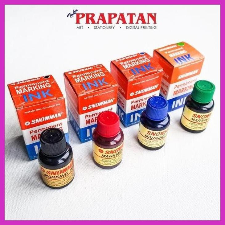 

( SEKOLAH / LUKIS ) DISCOUNT SNOWMAN PERMANENT INK REFILL MIG-20 / ISI ULANG SPIDOL PERMANEN (SENI / MENGGAMBAR / ART / KERAJINAN ) SIAP KIRIM