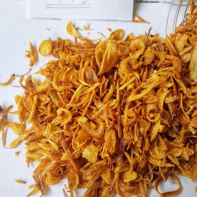 

Bawang Goreng Brebes 1Kg Murni / Tanpa Tepung