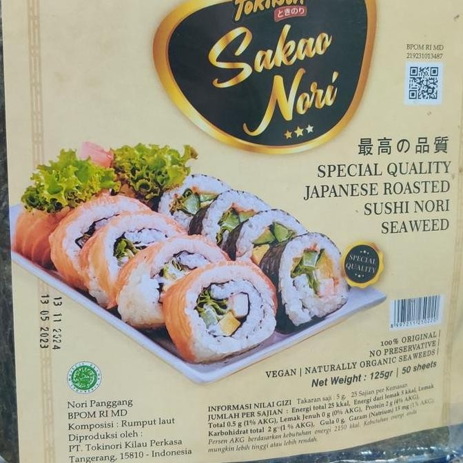 

Sakao Nori Isi 50 Pcs Lembar Rumput Laut Sushi Best Halal