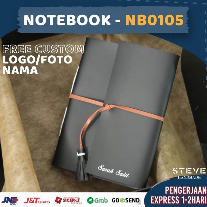 

Notebook Kulit Buku Tulis Catatan Free Custom Nama & Logo Nb0105 Steve