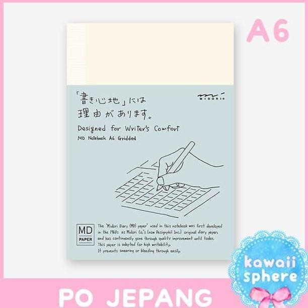 

Midori Md Notebook Grid A6 | Po Japan