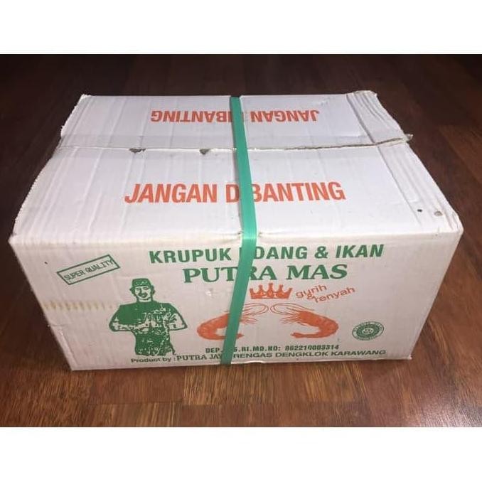 

Kerupuk Udang Putra Mas Mede/Kancing 1Dus Isi 5Kg