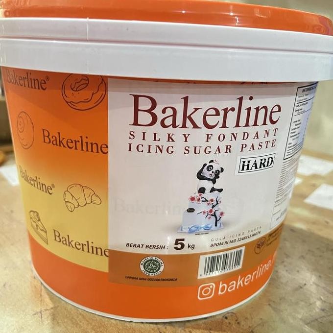 

Bakerline Silky Fondant 5Kg Pail White Putih Icing Fondant